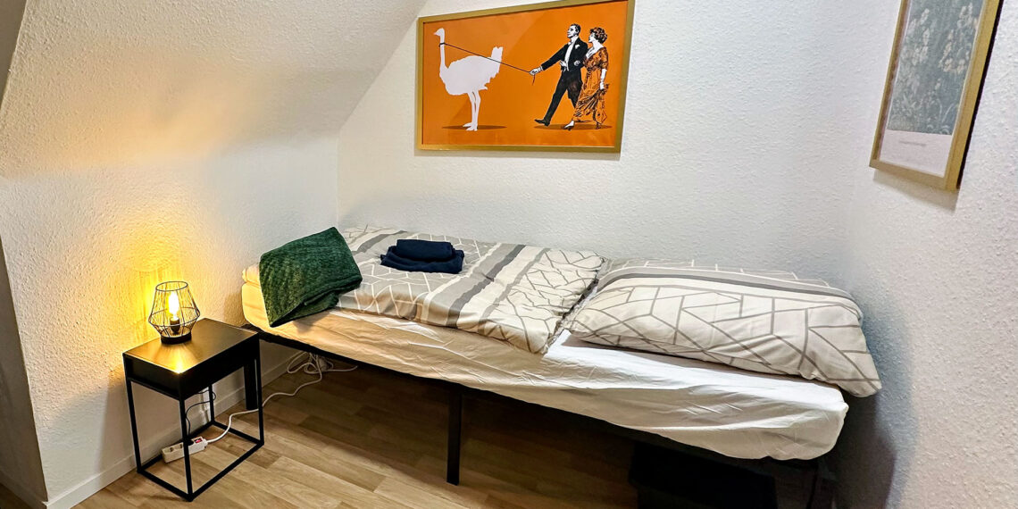 Blick auf 3. Bett im großen Raum